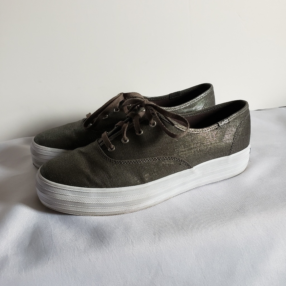 Keds - Metallic grey Double Decker